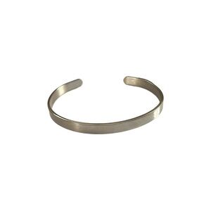 Stainless steel bracelet thank you appreciation silver